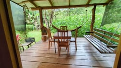 Deck with hammock